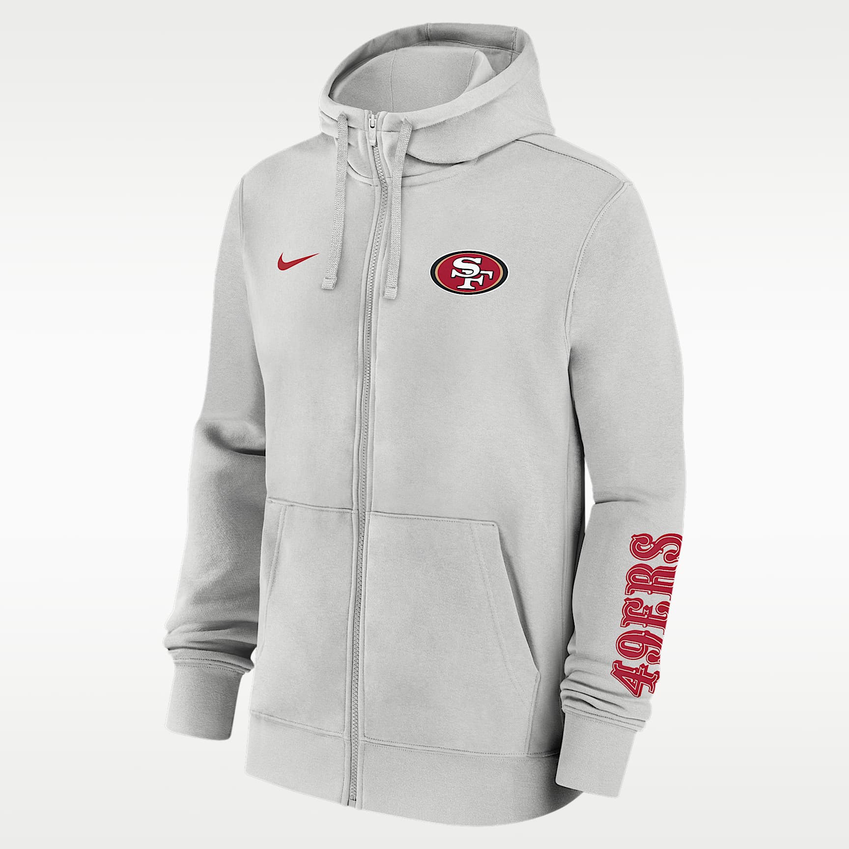 San Francisco 49ers Club Men's Nike NFL Full-Zip Hoodie. Nike.com